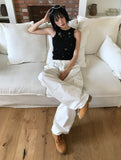 [with cup] EYELET ★ SLEEVELESS