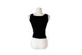 Yurin Ribbed Mango Fake Layered Cap Sleeveless