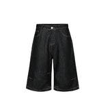 Riddle Stitch Bermuda Denim Pants