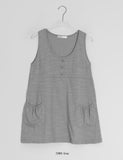 Fineb Button Pocket Layered Sleeveless One Piece