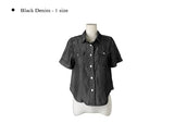 Coser Tencel Western Short Sleeve Denim Shirt