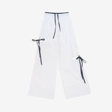 Pidyu Color Matching Side Slit Pants