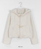 Porudi Fleece Duffel Crop Hood Jacket