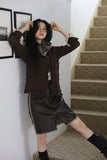 Check Vintage Ruffle Scarf