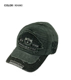 (Unisex) Cutting Washing Denim Ball Cap