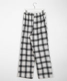 [unisex] Meld banding hairy check string pants