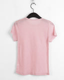 Quady see-through wool tensel layered short-sleeved T-shirt