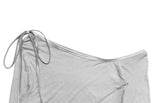 Jeno Unbalanced Strap Silky T-shirt