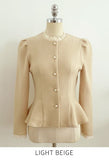 Chelly Pearl Lace Peplum Blouse