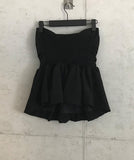 Ribbon flare halter top