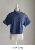 Mirnin Crop Denim Shirt