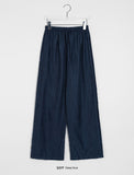 Ronce Stripe Suede Wide Banding Pants