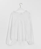 Hemons lace shirring ribbon blouse