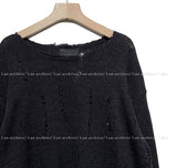Ruffle vintage damage knit