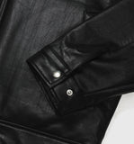 Fade leather jacket