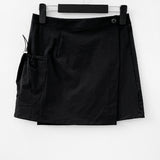 Viol wrap mini skirt