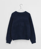Colness Mushroom Print Wool Round Knit
