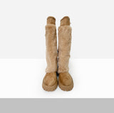 Furmin Suede Fur Heart String Boots