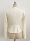 Kime Tweed Peplum Jacket