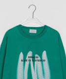 [unisex] Hende Printing Over Long Sleeve Tee