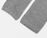 [1+1] Pube Punching Color Matching Ribbed Knee Socks Warmer