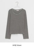 Kimber Stripe Round Long Sleeve Tee