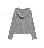 Benny Semi-Crop Hooded Cardigan