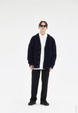 Heavy Overfit Rams Wool Cardigan
