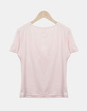 Anise Twist Shirred Short Sleeve T-shirt