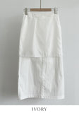 Gelad Pocket H-line Long Skirt