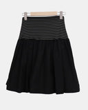 June Stripe Color Banding Tiered Skirt