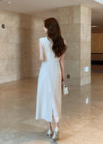 Celia Shirring Turdle Sleeveless Long One Piece