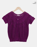 Meku Knit Short Sleeve Cardigan