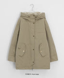 Yushit Wool Hood Bomber Padding Jumper