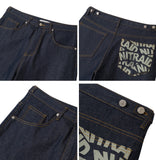 Karik graphic pocket denim pants