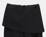 [Brushed] Gahi Layered Short Skirt Bootcut Pants