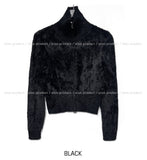 Soft Touch Fur Zip-Up Cardigan