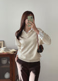 Hashu Shirt Layered Knit (Belt Set)