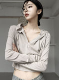 Shark shirring hood