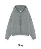 Diob Hooded Knit Zip-up