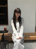 Weu Linen Rib Knit Cardigan