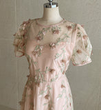 Sugar Puff Flower Lace One Piece