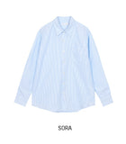 Miu Summer Striped Cotton Shirt