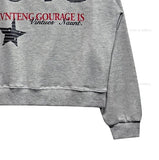 Benki Vintage One-Shoulder Sweatshirt