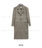 [wool30%] Oa single wool long coat