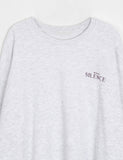 Ginmi Lettering Over Round Sweatshirt