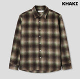 Planet over check shirt
