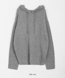 [unisex] Munyu Boucle Knit Hoodie