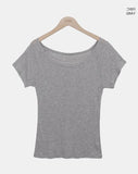 Baybin One-Shoulder Short Sleeve T-shirt
