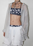 MYSTIC STRIPE SHEER SHIRT